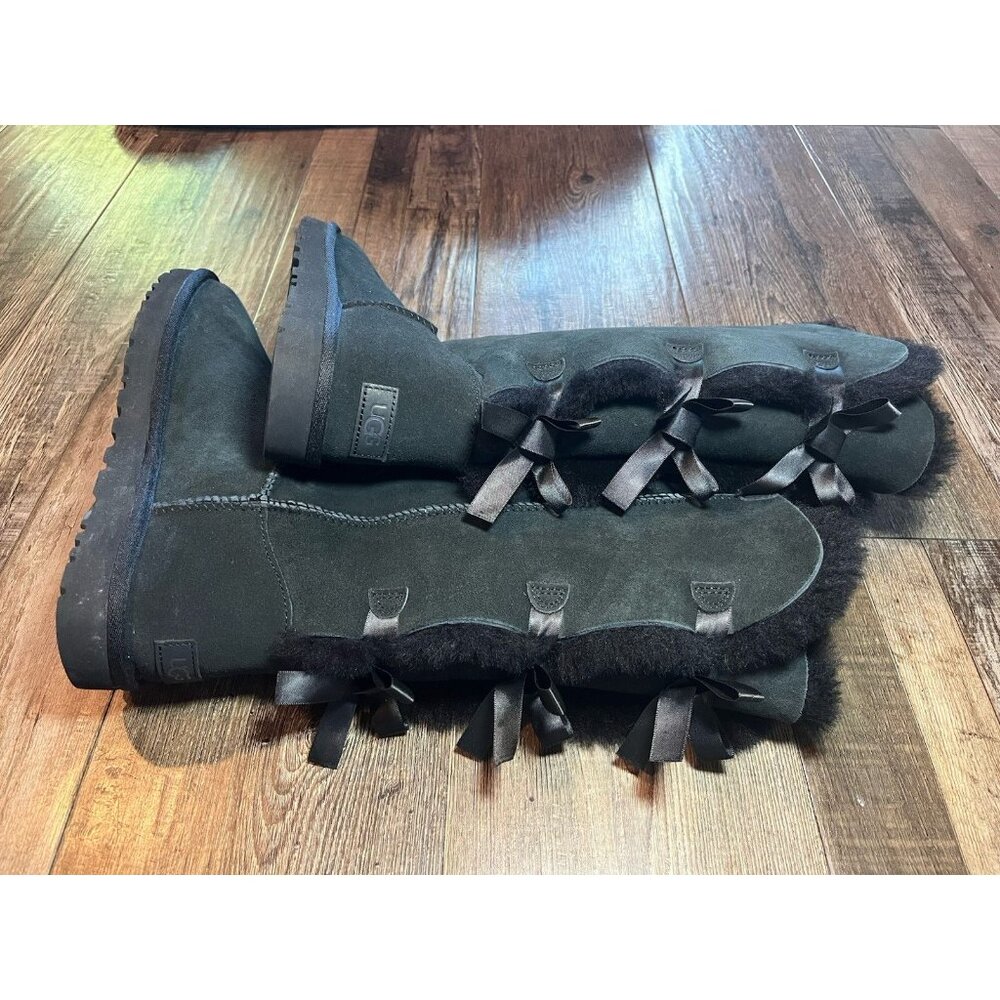 Ugg Bailey Bow II Tall Boot in Black Size 10 BRAND NEW - Picture 4 of 8